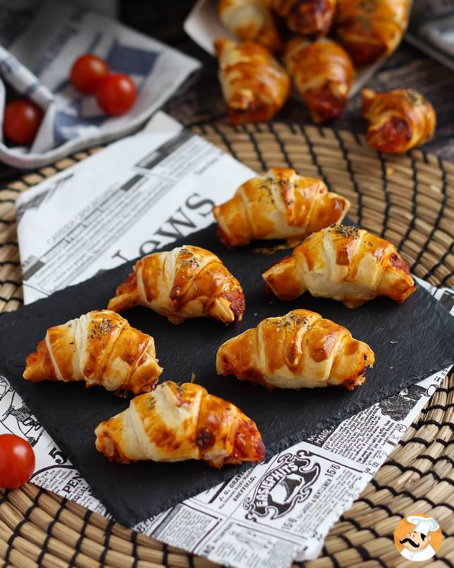 4. Mini croissanter med skinka