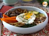 Recept Bibimbap, den traditionella koreanska maträtten