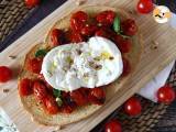 Recept Bruschetta med rostad tomat och burrata