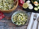 Recept Sallad med zucchini, getost och citron