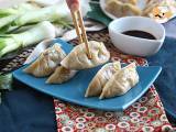 Recept Gyozas med kyckling, morötter och champinjoner