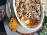 Recept Butternutcrumble med hasselnötter