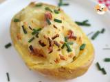 Recept Bakad potatis fylld med bacon och ost