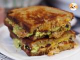 Recept Amerikansk grillad ost maxi sandwich: kyckling, avokado, bacon