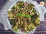 Recept Pasta med broccoli, champinjoner och basilika