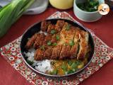 Recept Panerad aubergine med pankoströbröd, katsu-liknande japansk curry men vegetarisk