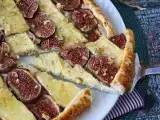 Recept Tunn paj med fikon, brie och valnötter