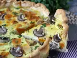 Recept Quiche med svamp och hokkaidopumpa