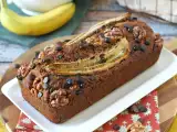 Recept Veganskt bananbröd med miso, valnötter och choklad