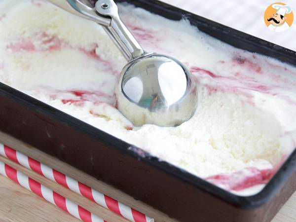 Recept Yoghurt- och hallonglass