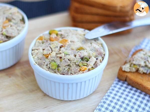 Recept Kycklingrillettes med senap och pistagenötter