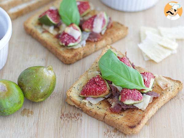 Recept Bruschetta med fikon, parmesan och parmaskinka