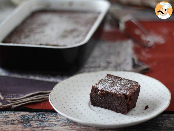 Recept Extra fondant choklad- och kastanjegräddtårta med bara 4 ingredienser