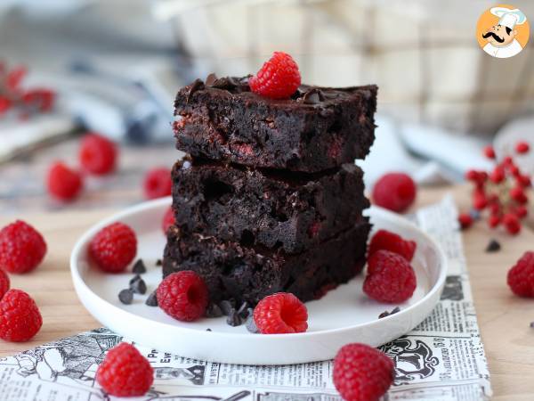 Recept Choklad- och hallonbrownie, ren njutning!