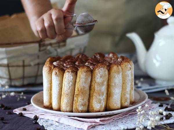 Recept Läcker charlotte i tiramisu-stil utan ägg