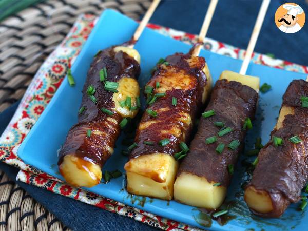 Recept Yakitori biffkebab med ost