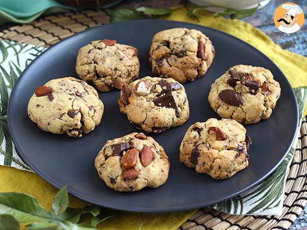 Recept Chokladkakor med jordnötter och mandlar