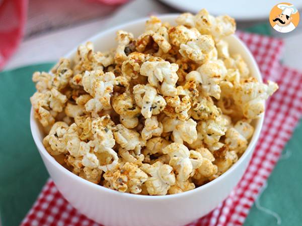 Recept Popcorn med pizzakrydda