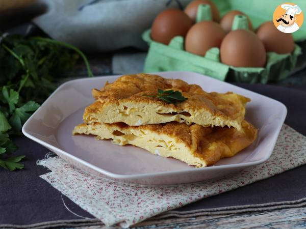 Recept Frittata i luftfryser, ett lätt recept utan att smutsa ner något i köket!