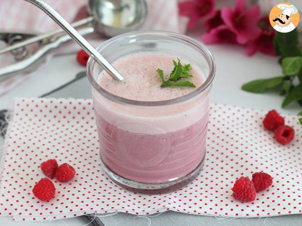 Recept Vegansk hallon- och mintmilkshake