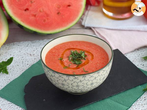 Recept Kall vattenmelon- och tomatsoppa