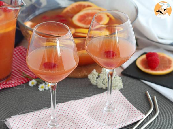 Recept Rosa sangria med rosévin