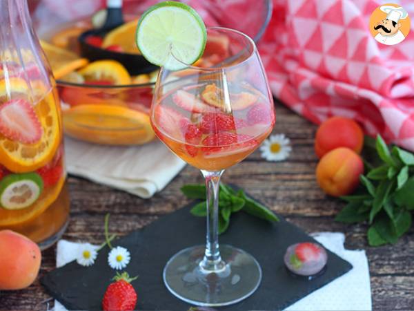 Recept Sangria med vitt vin - vit sangria