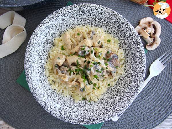 Recept Krämig kyckling med champinjoner