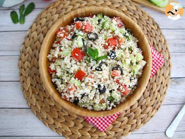 Recept 100% vegetarisk blomkålstabbouleh