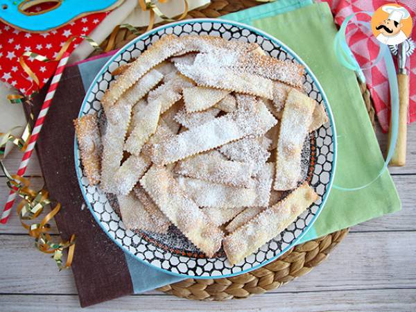 Recept Chiacchiere di carnevale - italienska bakade bugnes