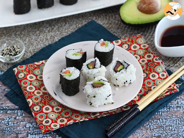 Recept Makis med rökt lax och avokado