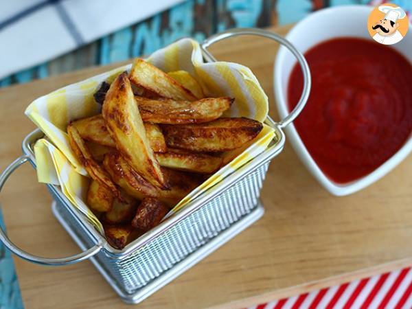 Recept Krispiga ugnsbakade pommes frites