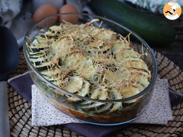 Recept Enkel zucchinigratäng