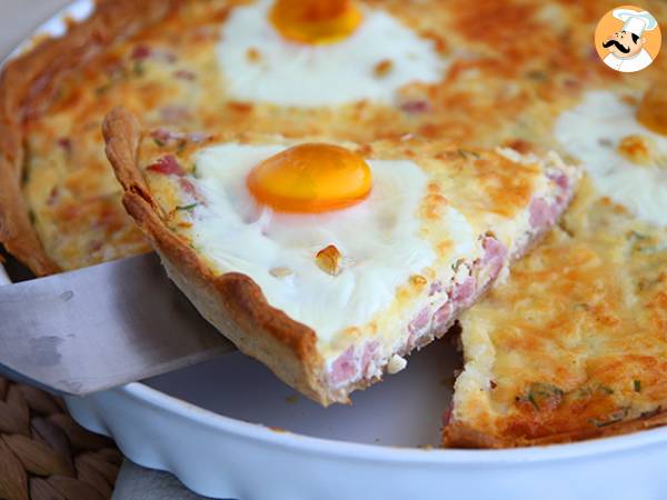 Recept Quiche med ägg och skinka