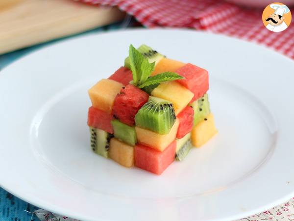 Recept Frukt rubiks kub, designad fruktsallad