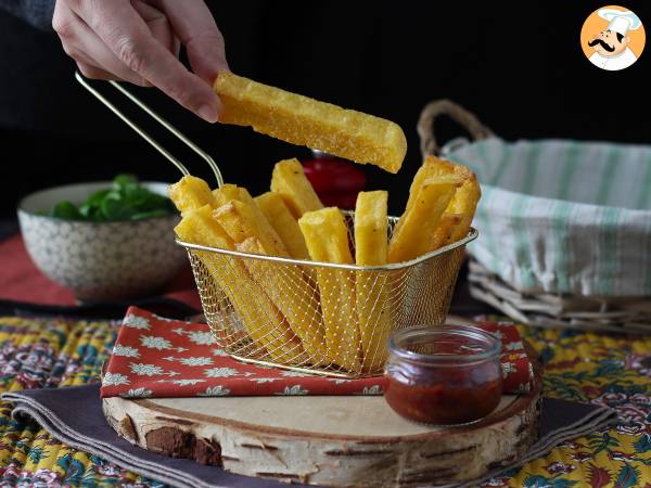 Skuldfri friterad polenta: krispig, gyllene och perfekt i Air Fryer! - Beredning steg 7