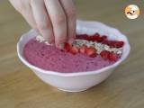 Smoothie Bowl med röd frukt - Beredning etape 3