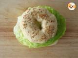 Vegetarisk bagel - Beredning etape 4