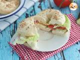 Vegetarisk bagel - Beredning etape 5