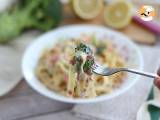 Pasta i en gryta - Tagliatelle med lax och broccoli - Beredning etape 4