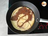 Vanilj- och chokladmarmorerade crepes - Beredning etape 4