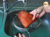 Gravlax, den svenska marinerade laxen - Beredning etape 4