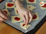 Shortbread kärlekskuvert för alla hjärtans dag - Beredning etape 4