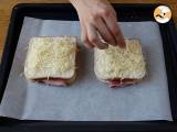 Gourmet croque-monsieur med béchamelsås - Beredning etape 3