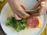 Rostad wrap i brunchstil - Tortilla Wrap Hack - Beredning etape 4