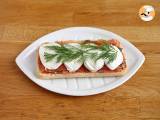 Panini med lax, mozzarella och dill - Beredning etape 3