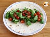 Sandwich wrap med chorizo, avokado och tomat - Beredning etape 1