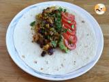 Vegetariska fajitas med texturerat sojaprotein - Beredning etape 4