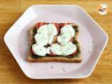 Bruschetta med pesto, körsbärstomater och mozzarellaost - Beredning etape 4