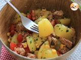 Potatis-, tonfisk- och tomatsallad - Beredning etape 3